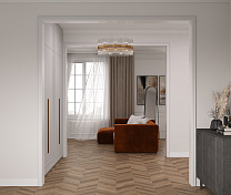 Wood Lux Walnut Chevron M