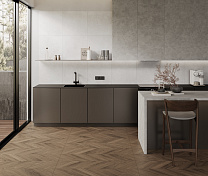 Wood Latina Brown Chevron